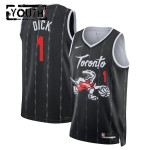 Maillot NBA Toronto Raptors Grady Dick Nike 2025-26 City Edition Noir Swingman - Enfant